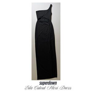 superdown - Erla Cutout Maxi Dress - Small - Black - NEVER WORN